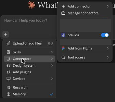 В чате: «+» → Connectors — Правида включена